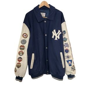 Vtg NY Yankees 26 Times(2000) World Champions Jacket-G-III Carl Banks SZ XXL.